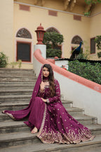 Rich Sequins Embroidered Work Women Suit Set
