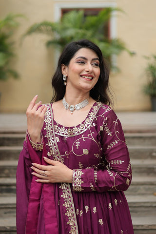 Rich Sequins Embroidered Work Women Suit Set
