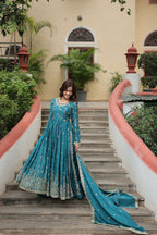 Rich Sequins Embroidered Work Women Suit Set
