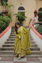 Rich Sequins Embroidered Work Women Suit Set
