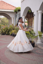 Dandiya Night Roman Silk Pan Patti Gota Lehenga Choli
