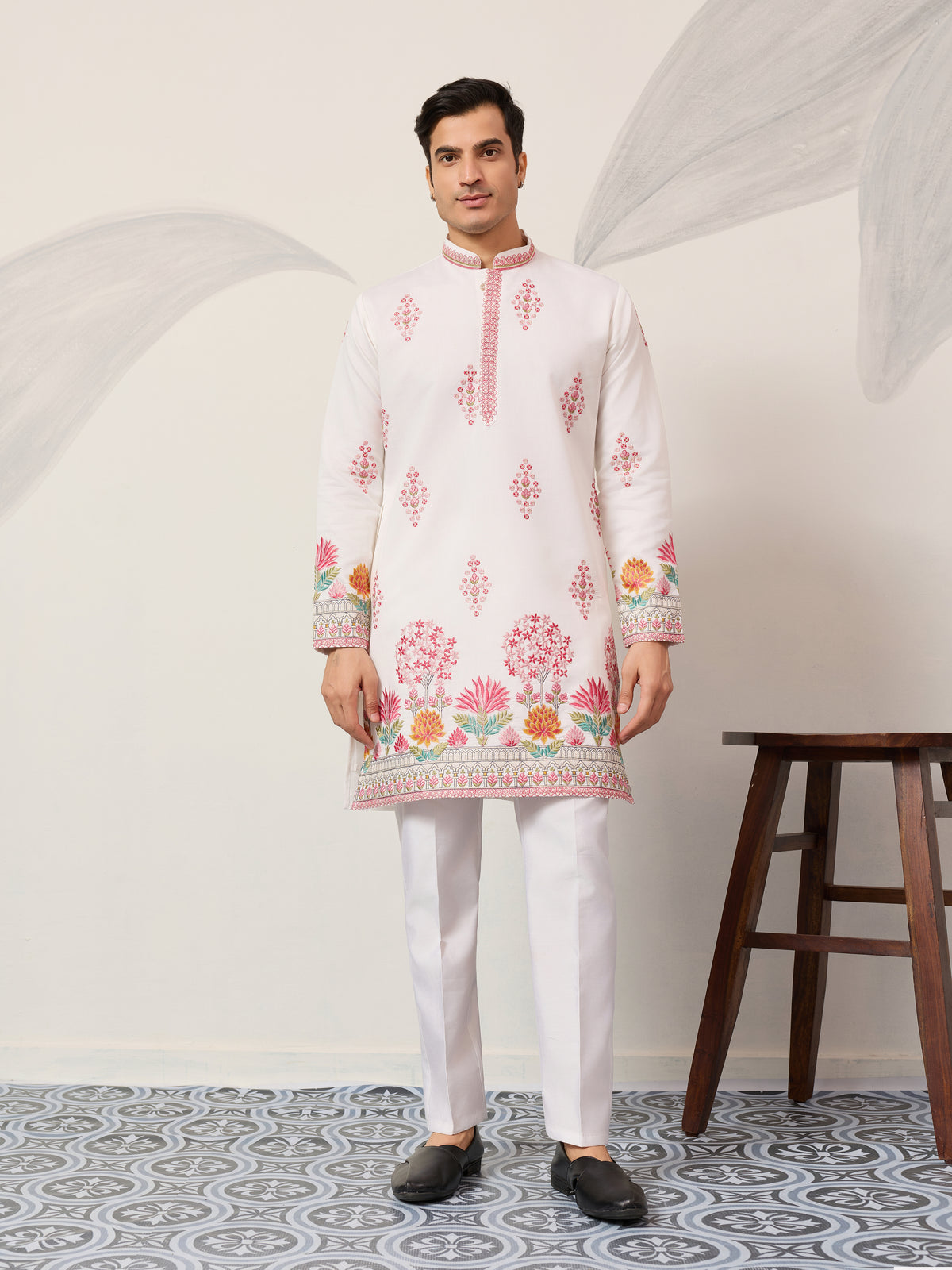 Royal Prince White Kurta Outfit for Mens Wear Collection