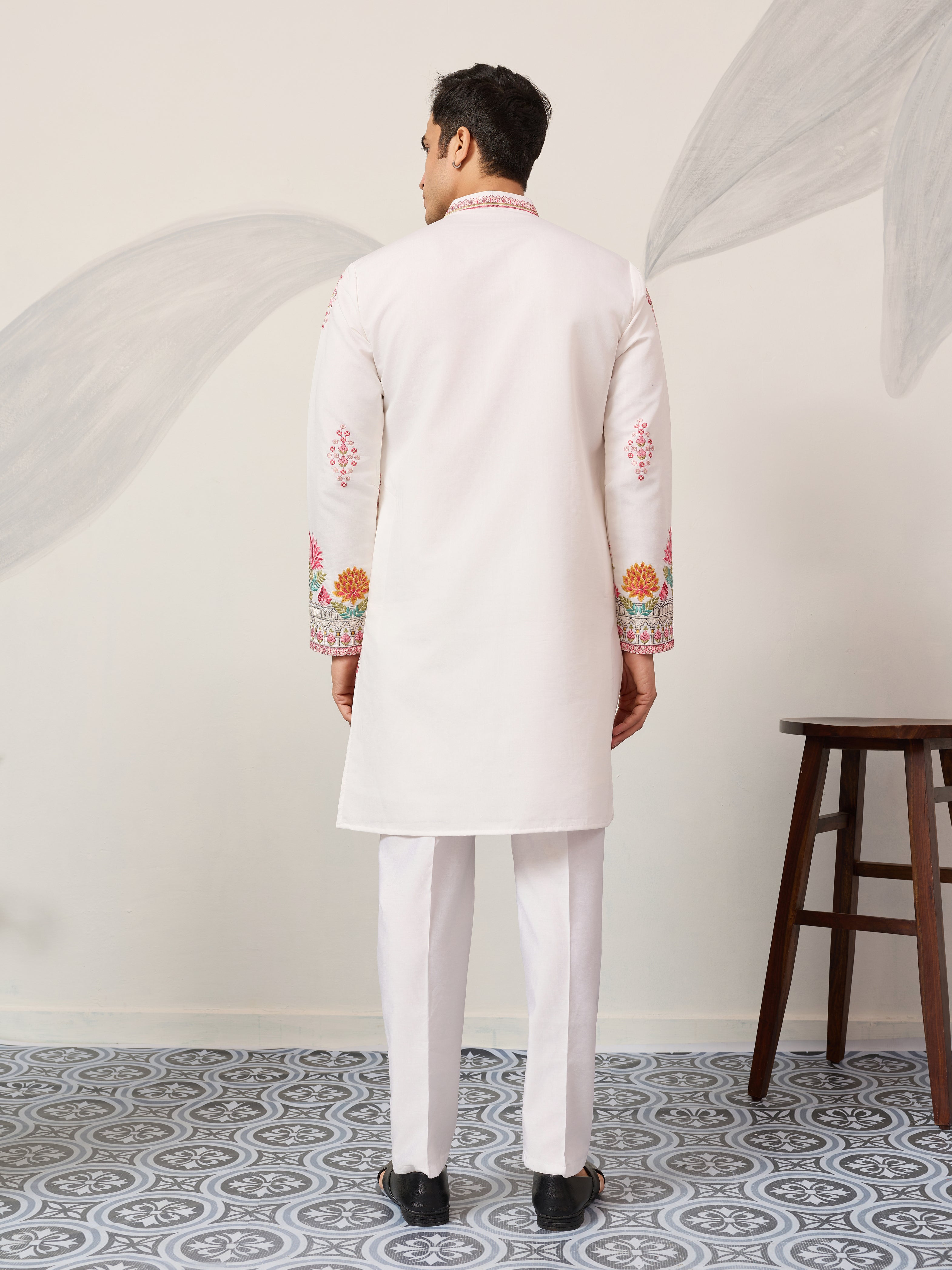 Royal Prince White Kurta Outfit for Mens Wear Collection