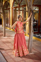 Pure Shimmer Embroidered Lehenga Co-Ord Set