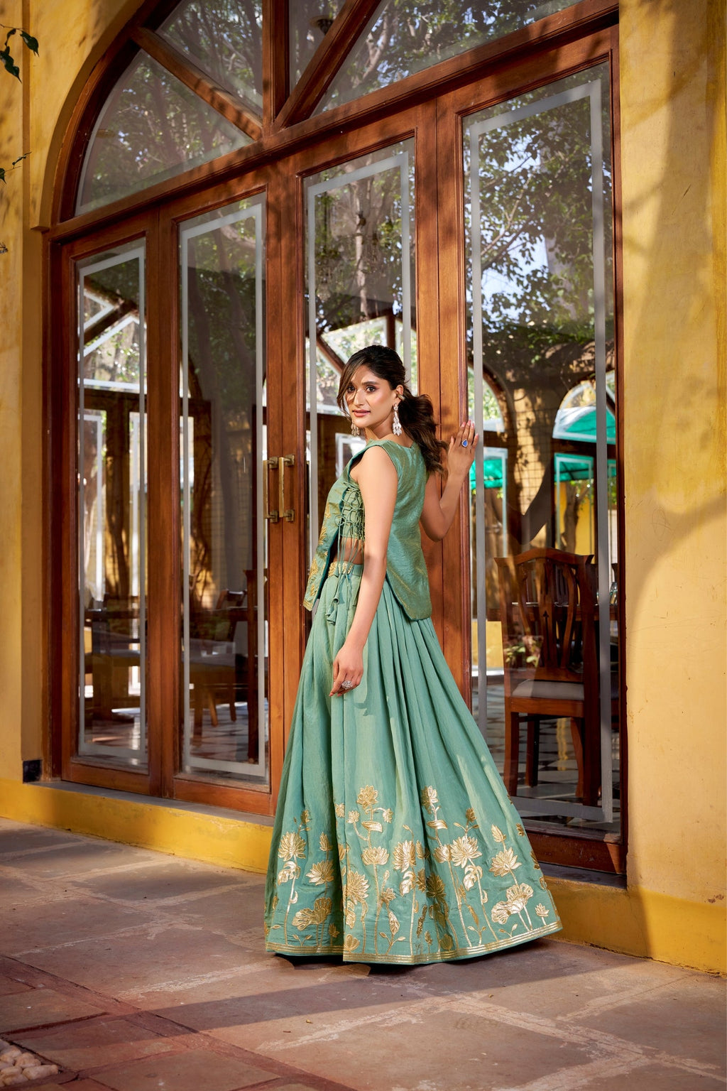 Pure Shimmer Embroidered Lehenga Co-Ord Set