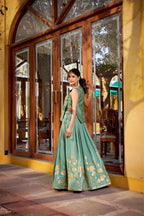 Pure Shimmer Embroidered Lehenga Co-Ord Set