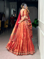 Classic Shimmer Zari Woven Lehenga with Designer Dupatta
