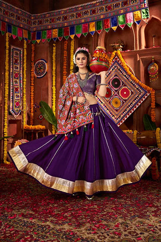 Classic Purple Latest Chaniya Choli for Navratri