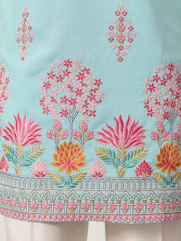 Sky Look Embroidered Work Ready made Mens Wear Kurta