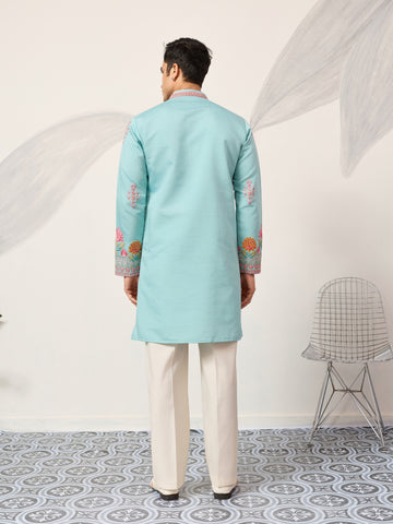 Sky Look Embroidered Work Ready made Mens Wear Kurta