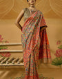 Demanding Grey Pashmina Saree With Magnetic Blouse Piece