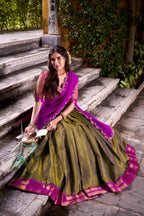 South Indian Style Kanchipuram Silk Lehenga Choli