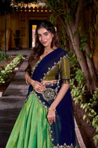 South Indian Style Kanchipuram Silk Lehenga Choli