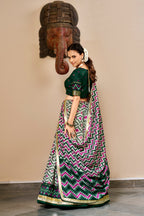 Navratri Special Embossed Lace Lehenga Set | Tulip Designer
