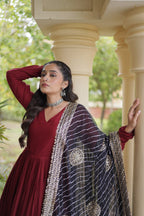 Navratri Special Gota Patti Gown with Leheriya Dupatta | Tulip Designer
