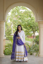 Navratri Special Gota Patti Gown with Leheriya Dupatta | Tulip Designer
