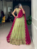 Luxury Star Georgette Zari Sequins Embroidered Lehenga Choli
