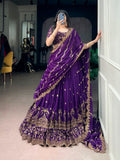 Luxury Star Georgette Zari Sequins Embroidered Lehenga Choli
