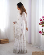 Fancy Star Georgette Silk with thread & Sequence Work Fancy Suit Set
