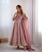 Stunning Fandy Silk with Coading & Sequence work Wedding Suit Set
