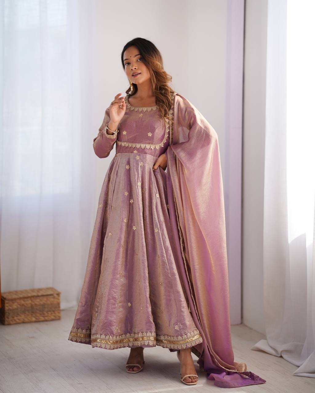 Stunning Fandy Silk with Coading & Sequence work Wedding Suit Set
