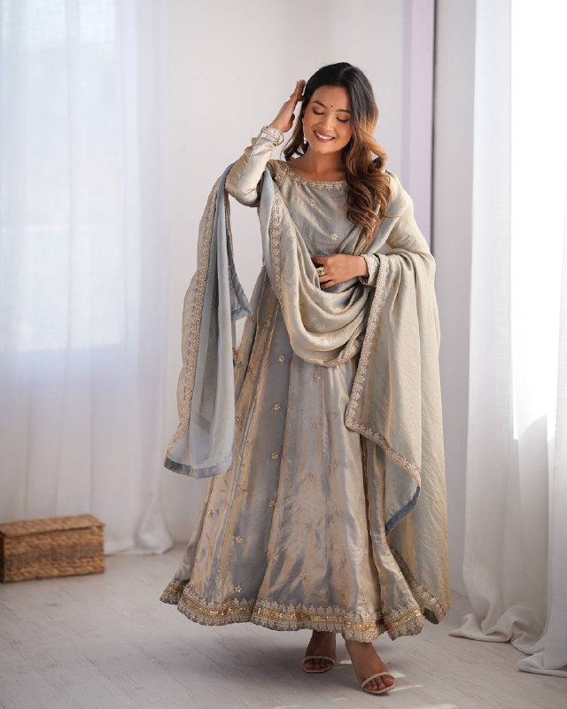 Stunning Fandy Silk with Coading & Sequence work Wedding Suit Set
