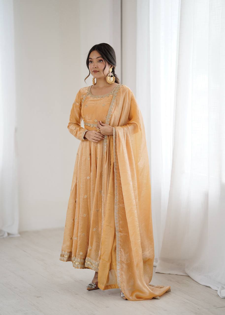 Stunning Fandy Silk with Coading & Sequence work Wedding Suit Set
