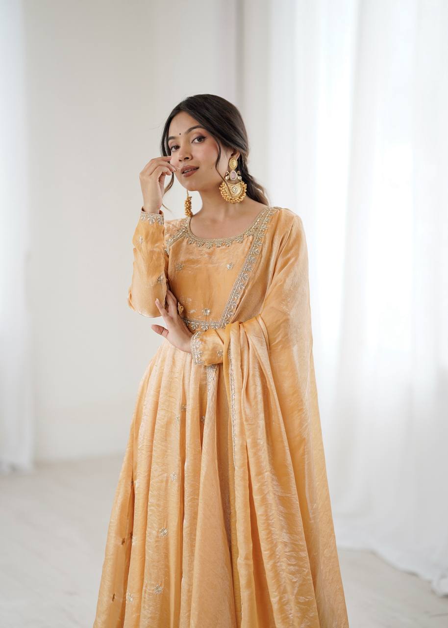 Stunning Fandy Silk with Coading & Sequence work Wedding Suit Set
