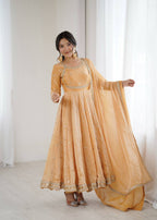 Stunning Fandy Silk with Coading & Sequence work Wedding Suit Set

