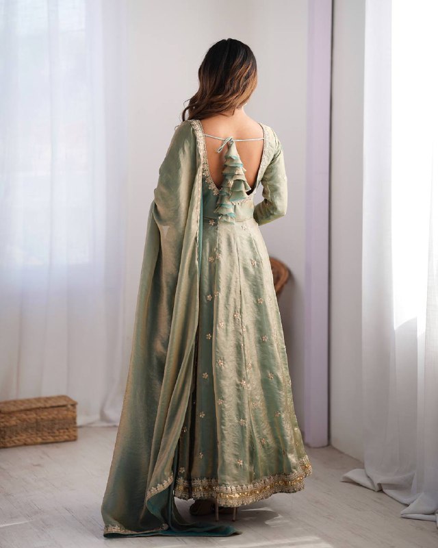 Stunning Fandy Silk with Coading & Sequence work Wedding Suit Set
