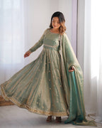 Stunning Fandy Silk with Coading & Sequence work Wedding Suit Set
