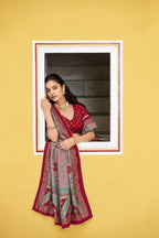 Royal Wedding Wear Tasar Silk  Printed Lehenga Choli Set
