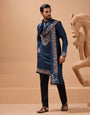 Elegant Teal Blue Kurta with Dupatta for Mens Wear