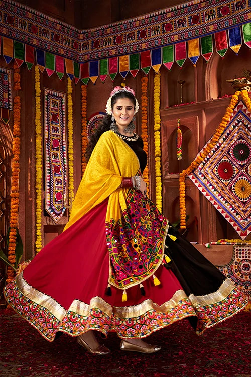Traditional Navratri Mirror Chaniya Choli for Women
