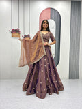 Elegant Mosh Thread Sequence Work Lehenga Choli Set for Women
