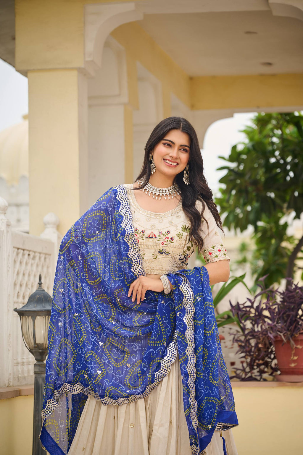 Premium Pure Tissue Silk Festival Lehenga Choli Set With Dupatta
