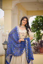 Premium Pure Tissue Silk Festival Lehenga Choli Set With Dupatta