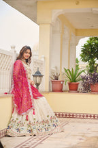Premium Pure Tissue Silk Festival Lehenga Choli Set With Dupatta