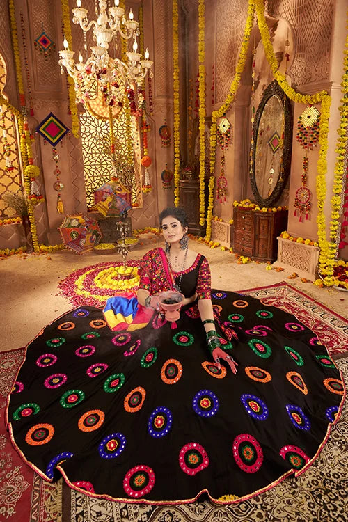 Black Color Traditional Chaniya Choli for Navratri