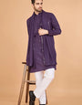 Dusty Purple Latest Branded Kurta for Mens Wear