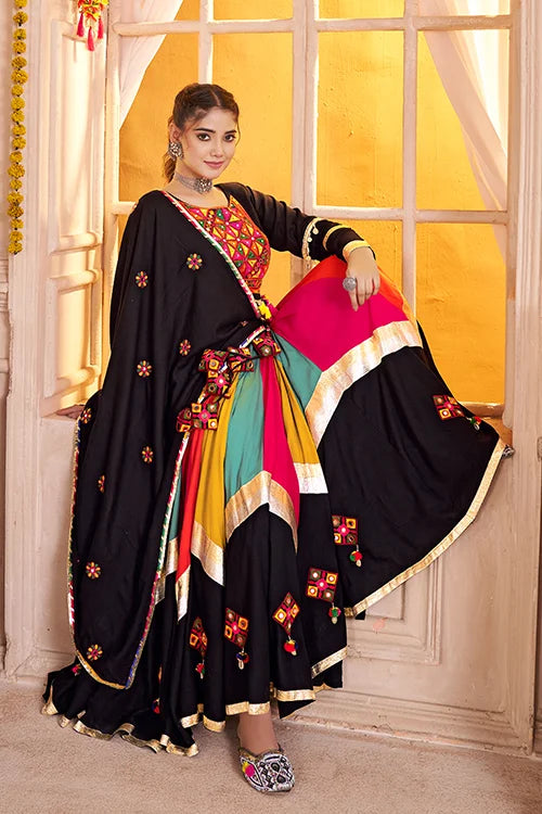 Traditional Multi Color Navratri Special Chaniya Choli