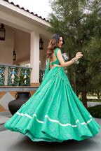 Traditional Bandhej Print Lehenga Set | Tulip Designer
