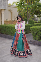 Traditional Cotton Printed Kutchi Lehenga Set | Tulip Designer
