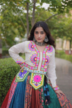 Traditional Cotton Printed Kutchi Lehenga Set | Tulip Designer
