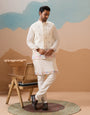 Traditional Mens Wear Kurta Jacket and Pant Outfit for Weddings