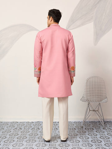 New Stylish Trendy Pink Color Kurta for Mens Wear
