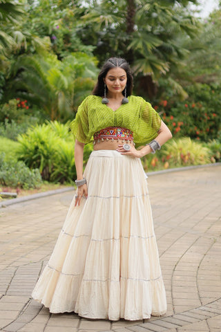 Standard Frill Design Navratri Lehenga Choli