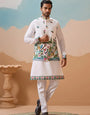 Vantara Style Premium White Mens Wear Koti Kurta Collection