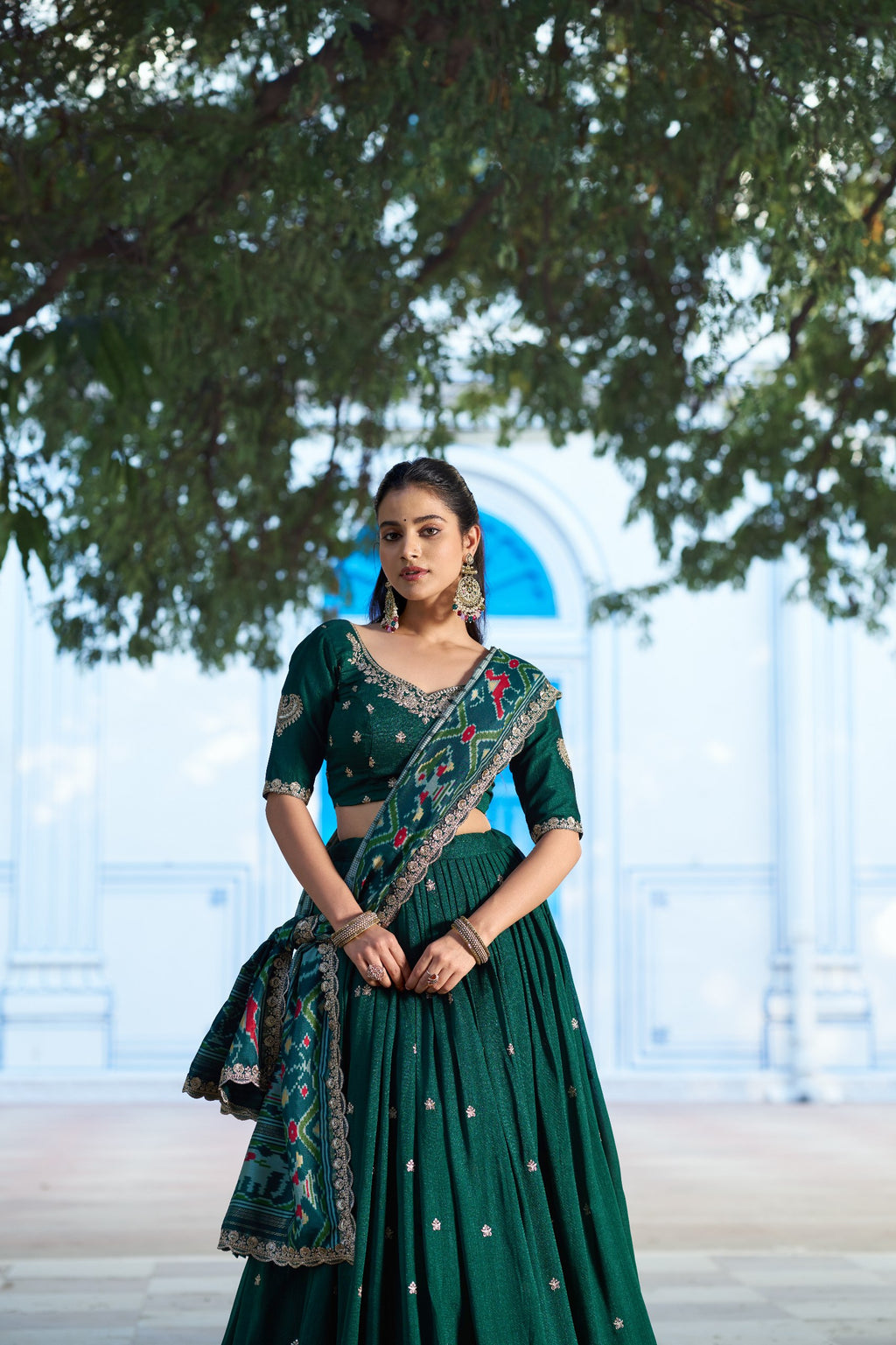 Royal Vichitra Silk Heavy Flair Lehenga with Designer Dupatta
