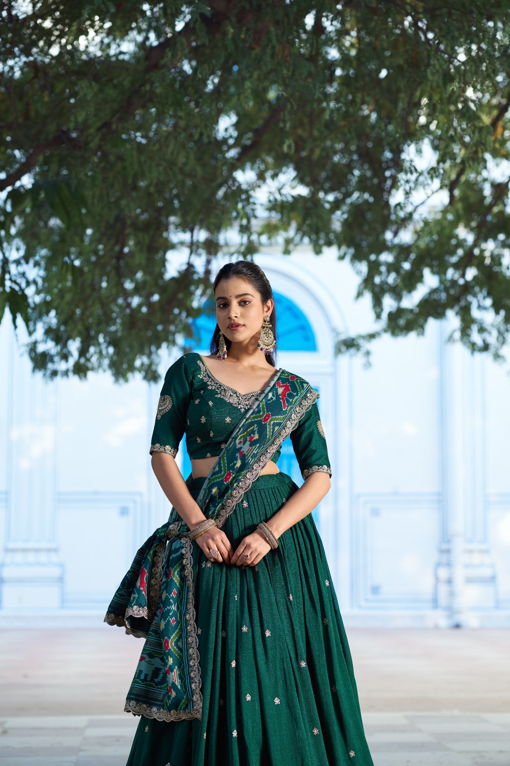 Royal Vichitra Silk Heavy Flair Lehenga with Designer Dupatta
